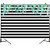 Mehofoto Black and White Stripes Backdrops 7x5ft Green leaves Photography Backdrops Birthday Party Photo Studio Booth Background