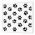 3dRose ht_161521_3 Paw Print Pattern - Black Pawprints on White - Cute Cartoon Animal Eg Dog or Cat Footprints - Iron on Heat Transfer, 10 by 10", for White Material 3dRose ht_161521_3 Paw Print Pattern - Black Pawprints on White - Cute Cartoon Animal Eg Dog or Cat Footprints - Iron on Heat Transfer, 10 by 10", for White Material