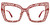 VOOGLAM Stylish Red Metal Square Clear Lens Glasses for Women Fashion Fake Glasses Frame Non Prescription Eyeglasses