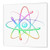 3dRose ht_41765_3 Rainbow Atom Symbol-Iron on Heat Transfer Paper for White Material, 10 by 10-Inch