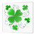 3dRose ht_11678_3 This Design is of Some Lucky Shamrocks Just in Time for St. Patricks Day-Iron on Heat Transfer Paper for White Material, 10 by 10-Inch