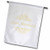3dRose Just Married in Gold with Fancy Swirls, Classy Wedding Marriage - Garden Flag, 12 by 18"