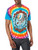 Liquid Blue Grateful Never Dead SYF Skull, Tie Dye, Small