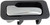 Dorman 92439 Rear Driver Side Interior Door Handle Compatible with Select Honda Models, Black; Chrome