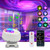 Aurora Lights Star Projector, Northern Lights Galaxy Projector with Bluetooth Music Speaker, Remote Control and Timing Function, Constellation Projector Night Light