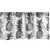 Ambesonne Pineapple Window Valance, Hand Drawn Tropical Theme Vintage Style Pineapple Fruit Pattern, Curtain Valance for Kitchen Bedroom Decor with Rod Pocket, 54" X 18", Black Gray