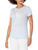 Calvin Klein Jeans Women's Foil Monogram Logo V-Neck Short Sleeve Iconic Tee, Waterfall, Medium