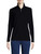 Lands' End Womens Quarter Zip Fleece Pullover Black Regular X-Large