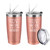 Qtencas 2 Pack Thank You Gifts for Women, You're Awesome Stainless Steel Insulated Travel Tumbler, Graduation Appreciation Gifts for Women Her Friend Teacher Mom Wife Coworker Sister (20Oz, Rose Gold)