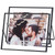CROXXID Black Floating Frames 6x8, Display 4x6 or 3x5 Picture for Floating Effect, Double Real Glass Photo Frame, Only for Tabletop Horizontal Display, Pack of 2