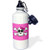 3dRose wb_6326_1 Cute Pink Goth Punk Skull and Crossbones Girl Sports Water Bottle, 21 oz, White