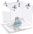 GURECOD Hanging Bird Bath Cube Bird Bathtub Bath Shower Box Bowl Cage Accessory for Little Bird Canary Budgerigar Parrots Crested Myna Cockatiel Lovebird Parakeet Bath (Large)