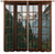 Landscape Curtains,Nature 3D Scenery View Window Treatments for Living Room,Misty Forest Mountains Nature Scape Curtain 2 Panels,42x45 Inch