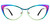 Zeelool Women's Oversized Stylish Metal Browline Cat Eye Glasses Ellen VFM0176-16 Blue-Green