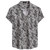 MCEDAR Mens Casual Short Sleeve Button Up Vintage Summer Hawaiian Beach Vacation Shirts (Size S-5XL Big and Tall)(Black White21013,XL)