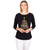 Ruby Rd. Womens Petite Holiday Tree Top Black Multi Size PL