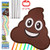OIG Brands Emoji Poop Kite Kids - Fun The Beach Extra Large 43 Inches