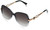 Jessica Simpson Women's J5974 Metal Temple Butterfly Sunglasses with UV400 Protection. Glam Gifts for Her, 54 mm