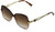 Jessica Simpson Women's J5974 Metal Temple Butterfly Sunglasses with UV400 Protection. Glam Gifts for Her, 54 mm