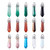 Fashewelry 20 Pieces Mixed Stone Bullet Shape Gemstone Pendant Healing Pointed Chakra Crystal Quartz Pendants Charms for Necklace Jewelry Making