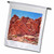 3dRose Red Cliffs and Boulder at Valley of Fire State Park Nevada - Flags (fl_357286_1)