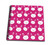 3dRose db_78206_2 White and Pink Bunny Pattern-Memory Book, 12 by 12"
