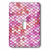 3dRose (lsp_266821_1) Single Toggle Switch Sparkling Pink Luxury Elegant Mermaid Scales Glitter Effect Art print