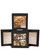 qiqee Auto-pop up Black Pie Boxes with Window 10x10x2.5 inch 30Packs Cookie Donut Bakery Box