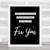 Fix You Black & White Song Lyric Quote Print
