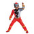 Disguise Red Ranger Toddler Size Muscle Costume, Official Power Rangers Dino Fury Outfit with Mask Multicolored, Large (4-6)
