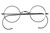 Agstum Retro Small Round Optical Rare Wire Rim Eyeglasses Frame (Gunmetal, 39mm)