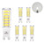 Super Bright 7W G9 GU9 Miniature LED Light Bulbs Capsule Corn Lamp Bulbs Cool White 6000K 600Lm AC110-120V Replace 60W G9 Halogen Light Bulb 6 Pack by Enuotek