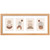 8x20 Collage Solid Oak Wood Picture Frame, Display Multiple Four 4x6 Photos or 8x20 without Mat, Rustic Collage Frame Covered by Tempered Glass Wall Mounted Horizontal or Vertical, Natural Oak Color