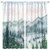 Watercolor Curtains Green Mountain Forest Landscape Misty Nature Rod Pocket Blackout Window Drapes 2 Panels Set for Bedroom Living Room Decor 42x45in