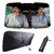 Funny Windshield Sun Shade Umbrella Foldable for Car Truck & SUV Umbrella car Shade Front Windshield Sun Shade for car Protector Blocks UV Rays and Keep Your Vehicle Cool-S