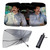 Funny Windshield Sun Shade Umbrella Foldable for Car Truck & SUV Umbrella car Shade Front Windshield Sun Shade for car Protector Blocks UV Rays and Keep Your Vehicle Cool-S