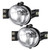 X AUTOHAUX 1 Pair Driving Fog Lights with Bulbs 55077474AE 55077475AE Fog Lamp And Bracket for Dodge for Ram 1500 2002-2008 for Dodge for Ram 2500 2003-2009 for Dodge for Ram 3500 2003-2010