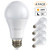 Litake LED Dusk to Dawn Light Sensor Bulb,A19 LED Photocell Bulbs, 3000K Warm White 9W E26 LED Security Bulb, Auto On/Off Porch Garden Outdoor Light Bulbs,4 Pack