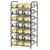 DOMYDEVM Can Rack Organizer, 7-Tier Can Storage Organizer, Black Beverage Soda Holder Holds up to 84 Can, Can Drink Storage Organizer for Pantry Kitchen