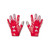 Under Armour boys Youth F8 Football Gloves , Red (600)/Metallic Silver , Youth Medium