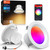 Lumary 4 Inch LED Recessed Lights, Smart LED Can Lights 9W 810LM RGB Color Changing, Retrofit LED Recessed Lighting Baffle Trim Downlights Work with Alexa/Google Assistant/Siri