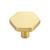 20 Pack Gold Cabinet Knobs, Kitchen Cabinet Knobs Solid Cabinet Pulls for Kitchen Cabinet Drawers, Hexagon Dresser Knobs for Cabinet Hardware 1.1" Closet Door Knob