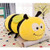 Dongcrystal 17.7" Fuzzy Bumblebee,Soft Plush Bee Toy - Stuffed Animals Pillow