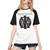 Baseball T Shirt Women Crew Neck Short-Sleeve Tee Tops Custom Tees Shirts Medium Black