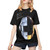 Baseball T Shirt Female Crew Neck Short-Sleeve Tee Tops Custom Tees Shirts Xx-Large Black