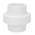 3" PVC Union Coupling Pipe Fitting (Socket x Socket) 3Inch PVC Slip Union PVC Adapter Coupling Schedule 40, EPDM O-Ring, White