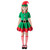 LATOBREATH Christmas Girl Elf Costume Red Set Dress with Belt Over Knee Thigh Socks Hat Makeup Cosplay?6-7T?