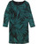 Alfani Womens Printed Knit Tunic Blouse, Green, Small