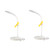 DOITOOL 2 Sets Dimmable Desk Lam Headboard Reading Light Dimmable Reading Lamp Rechargeable Desk Lamp Table Lamp for Study Desk Reading Light Plastic Led Charging Light Office White