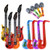 NUOLUX Inflatable Prop,Inflatable Guitar Musical Instruments Toys,12 Pcs(Random color)